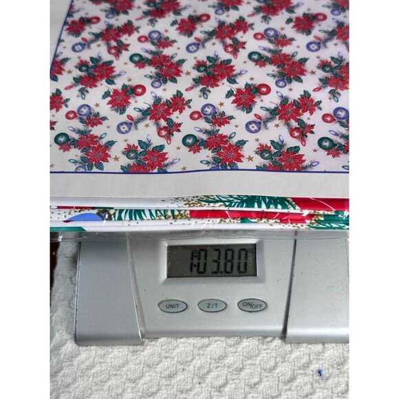 Poinsettia Vinyl Shower Curtain Christmas Holiday Decor Carnation Home Fashions - Picture 4 of 4